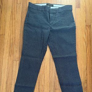 Banana Republic Sloan Skinny Dress Pants Navy Pattern Size 0 Petite